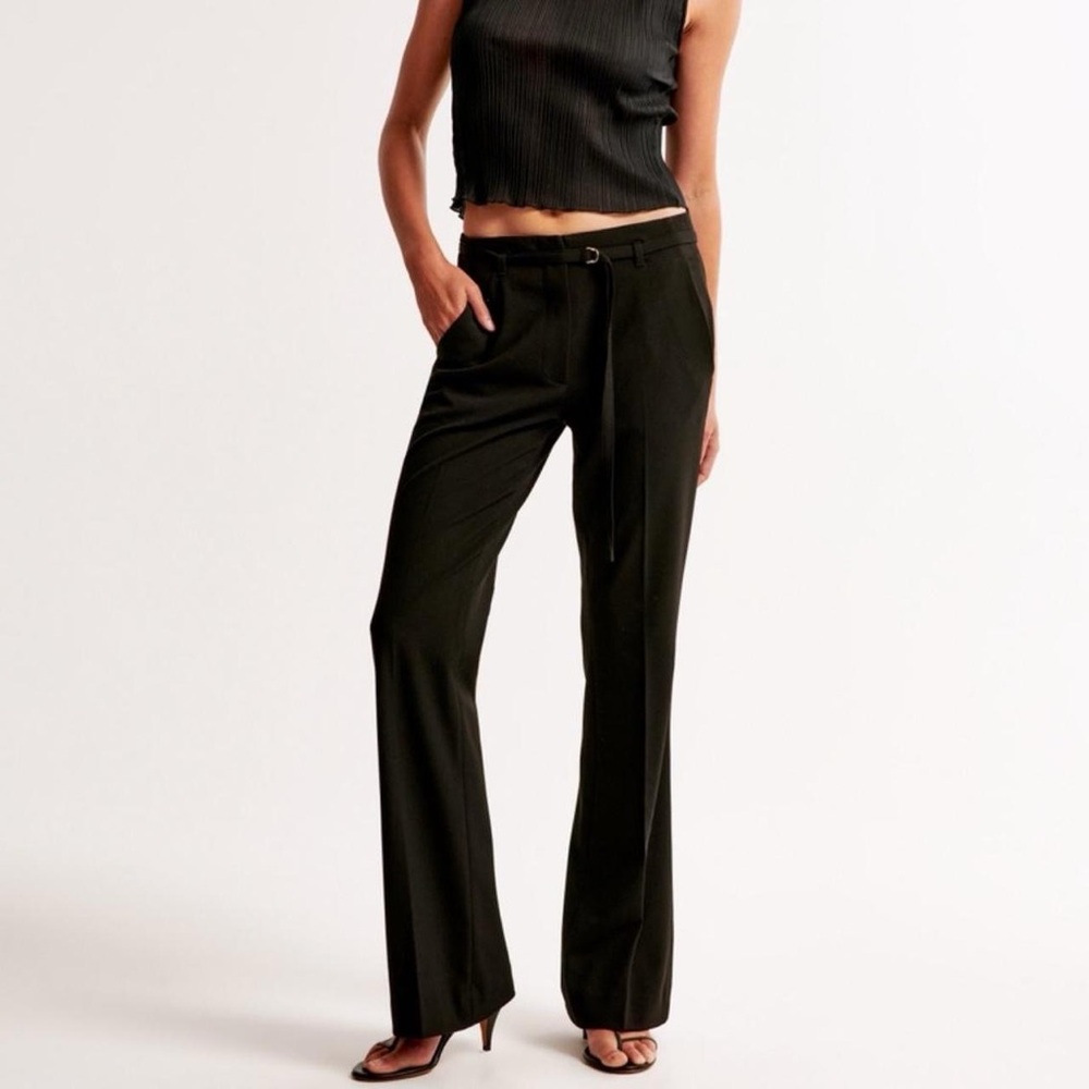 abercrombie mini belt flare pant - NWOT